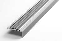 Порог угловой с ПВХ вставкой алюминий ПУ 71